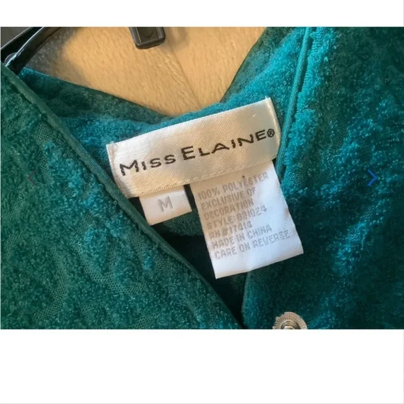 Miss Elaine Teal Robe - Picture 3 of 10